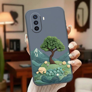 Dành Cho Huawei Nova 2 Lite 2i 3i 5T 7 SE 7i 8i 9 SE 11i Huawei Nova Y70 Y71 Y90 iquid Vỏ Mềm Silicon Chống Sốc Vỏ Điện Thoại Thẩm Mỹ Thiết Kế Cây Xanh