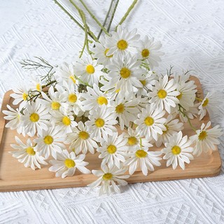 Hoa Giả Cúc Họa Mi Lụa Cao Cấp Cành Dài 50cm Decor Phòng Khách Trang Trí Tiệc Cưới Chụp Ảnh Studio Phong Cách Hàn Quốc Màu Vàng Trắng Đỏ Bông Nhỏ Vintage Cắm Bình Phụ Kiện Nhân Tạo Đẹp