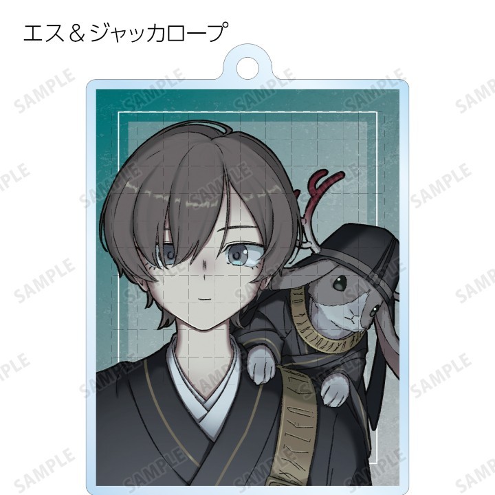 Dự án MILGRAM Kỷ niệm 4 năm Móc khóa Acrylic Tsu Kazui Anime Nhân vật Móc chìa khóa Phụ kiện