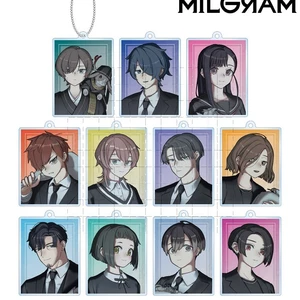 Dự án MILGRAM Kỷ niệm 4 năm Móc khóa Acrylic Tsu Kazui Anime Nhân vật Móc chìa khóa Phụ kiện
