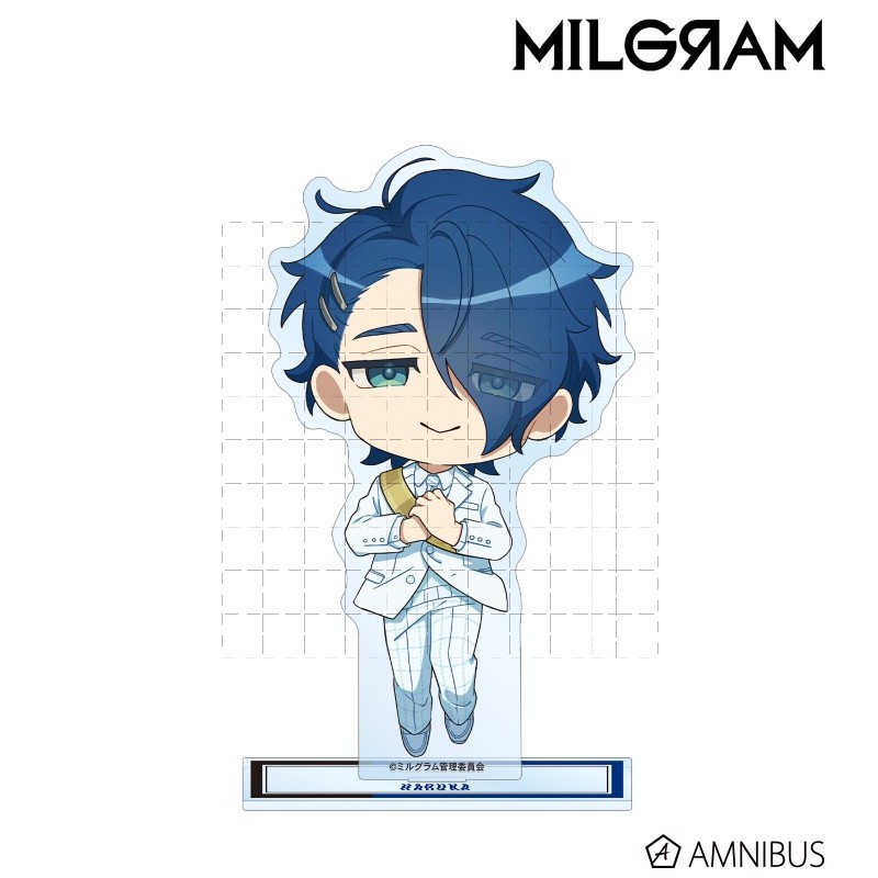 Bảng đứng Acrylic MILGRAM - Phiên bản dùng thử thứ 3 của Haruka Sakurai. (Tranh sơn dầu & Phong cách Chibi) Anime Merch Display