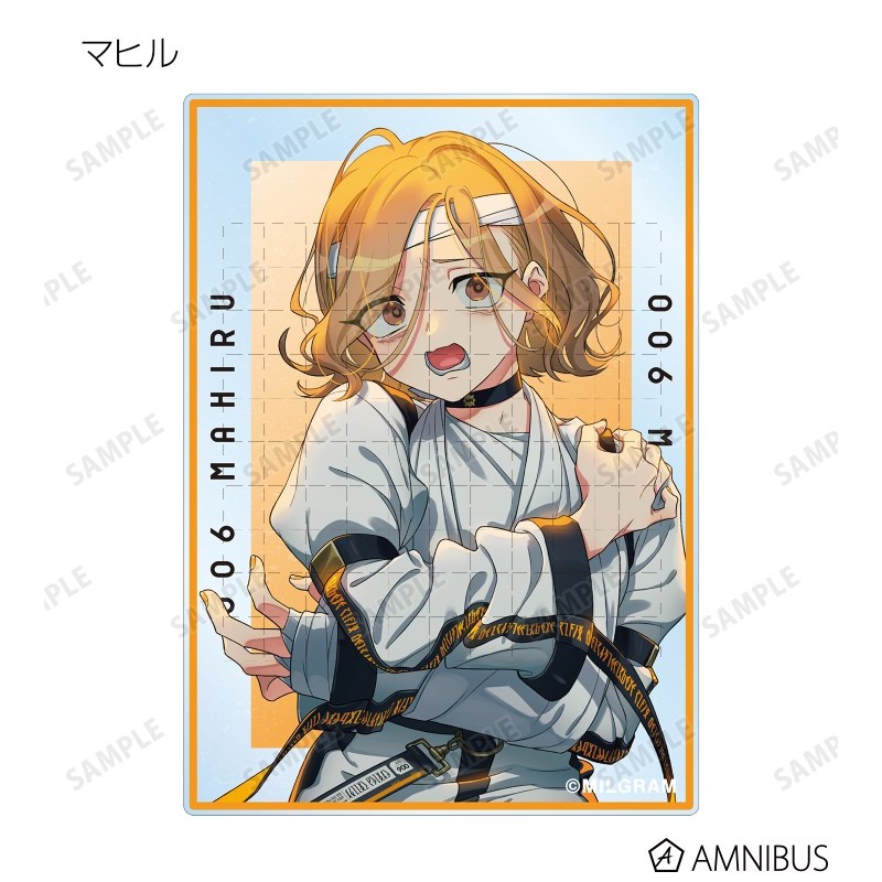 Bộ Merch Project MILGRAM - Giá đỡ Acrylic, Móc khóa & Bộ sưu tập thẻ Tsu Kazui Mahyu Hình hiển thị