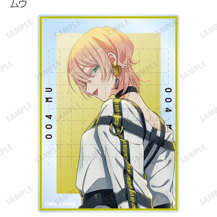 Bộ Merch Project MILGRAM - Giá đỡ Acrylic, Móc khóa & Bộ sưu tập thẻ Tsu Kazui Mahyu Hình hiển thị
