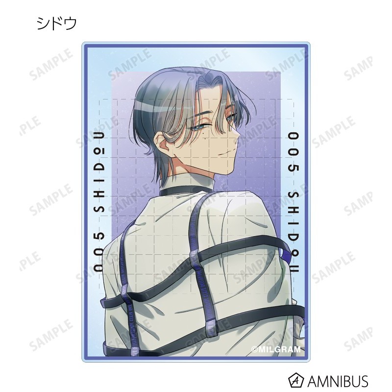 Bộ Merch Project MILGRAM - Giá đỡ Acrylic, Móc khóa & Bộ sưu tập thẻ Tsu Kazui Mahyu Hình hiển thị