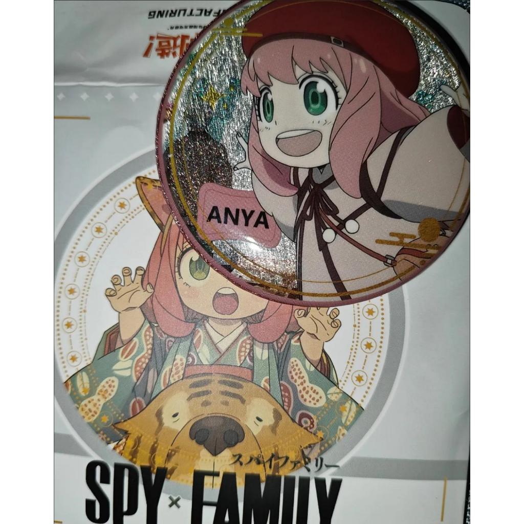 Bộ huy hiệu hộp mù phong cách Spy x Family Tear off – Pin 75mm + Thẻ nhân vật (6 kiểu mỗi hộp) – Bộ sưu tập Anime