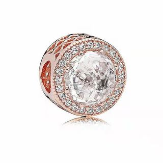 Mặt dây chuyền cánh hoa vàng hồng S925 - Thời trang và DIY