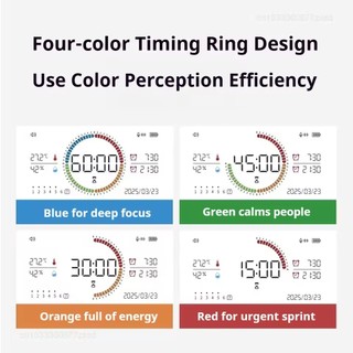 Đồng hồ báo thức đa chức năng Xiaomi DUKA MT3 Đồng hồ báo thức Đồng hồ đo nhiệt độ và độ ẩm trong nhà Hẹn giờ học tập tại nhà Công cụ cảm biến kỹ thuật số