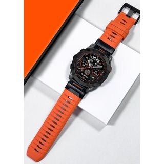 Dây đeo FKM, thích hợp cho đồng hồ Garmin, dây đeo thể thao fluororubber 22mm 26mm