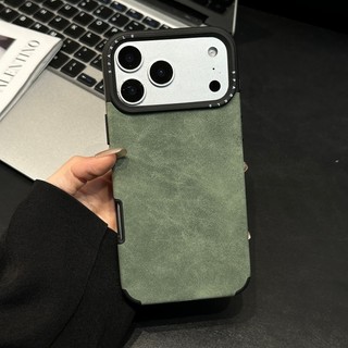 Thích hợp cho ốp điện thoại Apple 17promax có họa tiết da lộn, mẫu mới chữ lỗ lớn iPhone 16pro, 15 cảm giác mờ, 14 da cừu, 13 vỏ mềm chống rơi thời trang