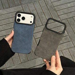 Thích hợp cho ốp điện thoại Apple 17promax có họa tiết da lộn, mẫu mới chữ lỗ lớn iPhone 16pro, 15 cảm giác mờ, 14 da cừu, 13 vỏ mềm chống rơi thời trang