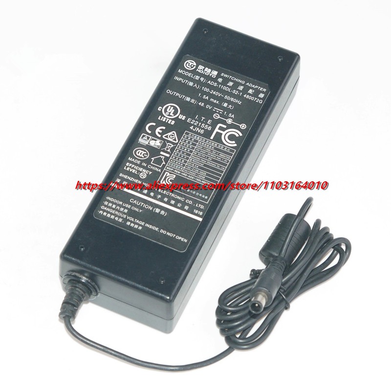 HOIOTO ADS-110DL-52-1 mới 480072Bộ chuyển đổi chuyển mạch AC G 48V 1.5A 72W 6.5x4.4mm cho bộ sạc nguồn màn hình Dahua POE