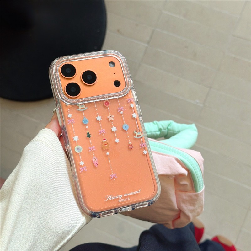 IPhone 17 Pro max 16 Pro max Họa tiết chuông gió Giáng sinh Chất liệu TPU Vỏ điện thoại xử lý IMD