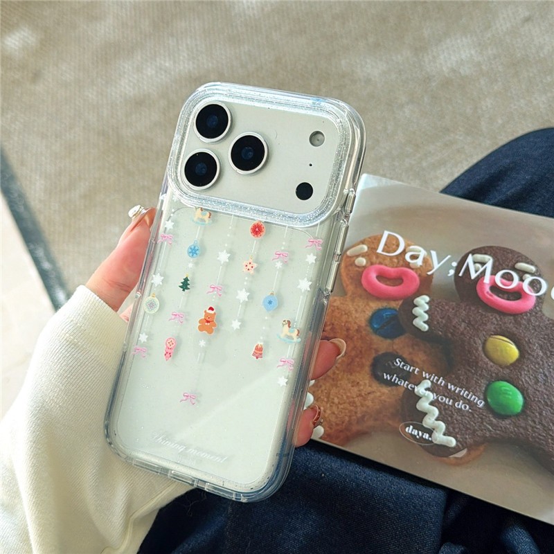 IPhone 17 Pro max 16 Pro max Họa tiết chuông gió Giáng sinh Chất liệu TPU Vỏ điện thoại xử lý IMD