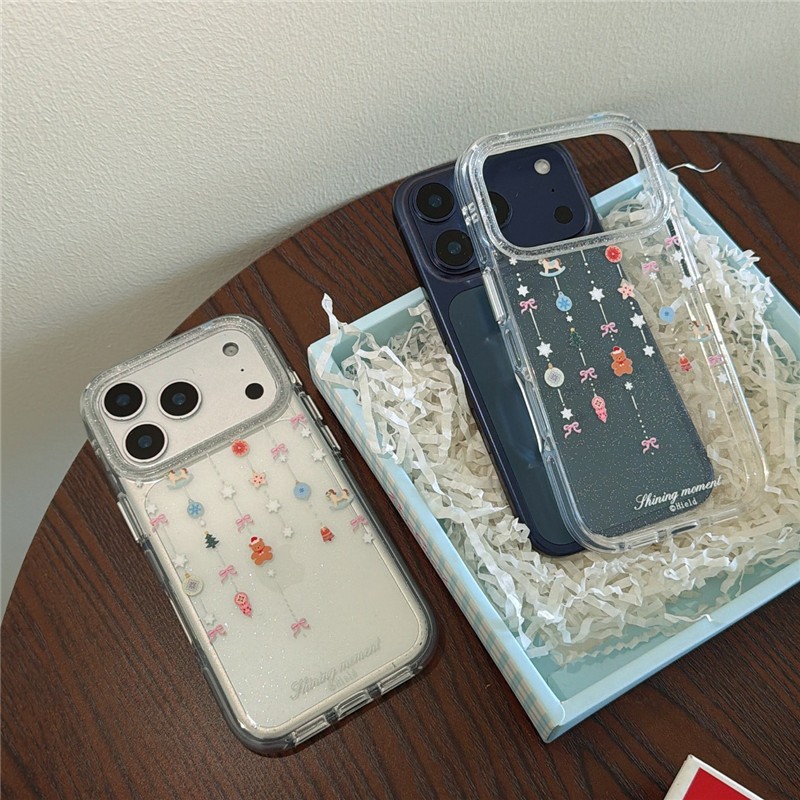 IPhone 17 Pro max 16 Pro max Họa tiết chuông gió Giáng sinh Chất liệu TPU Vỏ điện thoại xử lý IMD