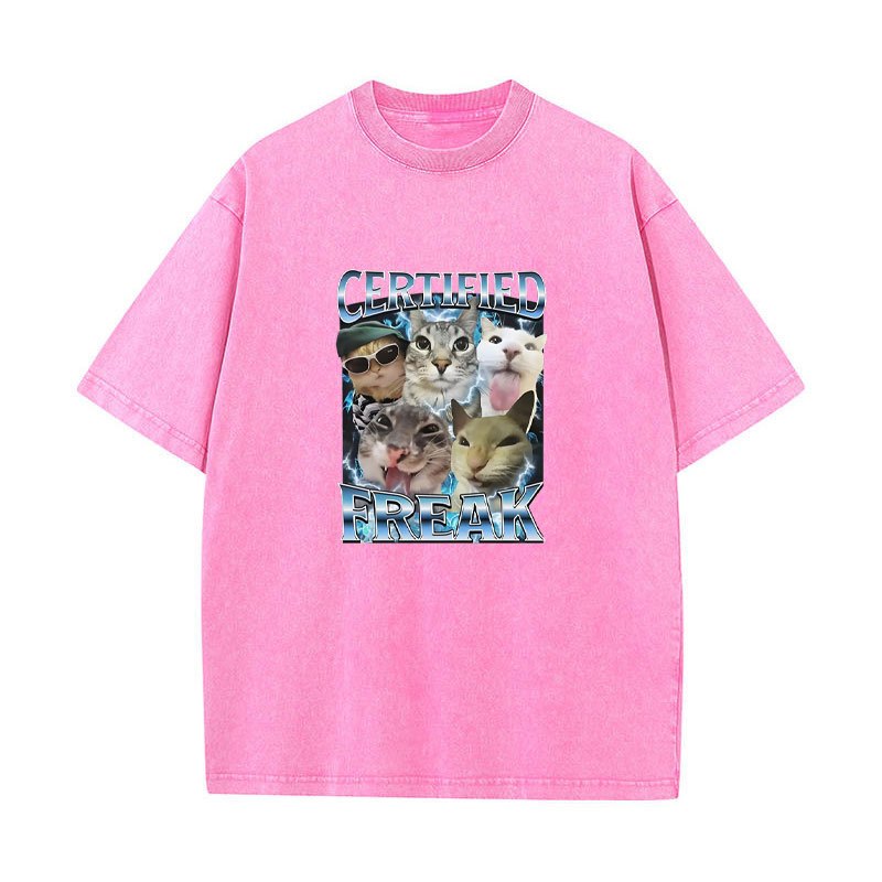 Áo quần meme mèo vintage thời trang cho nam và nữ, đáng yêu với hình ảnh kitty ngộ nghĩnh