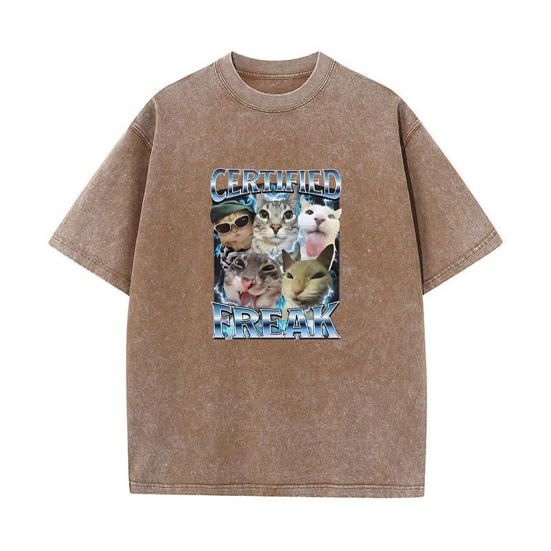 Áo quần meme mèo vintage thời trang cho nam và nữ, đáng yêu với hình ảnh kitty ngộ nghĩnh