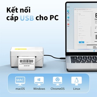 Máy In Nhiệt FlashLabel A318 In Khổ A7 In Đơn Hàng, Phiếu Gửi, Minicode, Logo Tự Dán