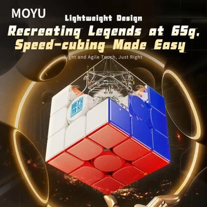MoYu RS3M V5 3x3 Khối lập phương từ tính chuyên nghiệp RS3M V5 MagLev Ball-Core UV 3x3x3 Cube Đồ chơi xếp hình 3D Đồ chơi ma thuật xếp hình cho trẻ em và người lớn (Robot từ tính đôi)
