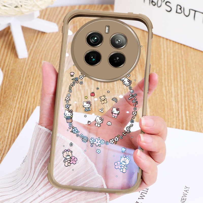 Vỏ YBD Cho Realme 12 Pro Plus Realme 12X 13 5G Vỏ Điện Thoại TPU Cứng Acrylic Trong Suốt Có Chuột Mickey