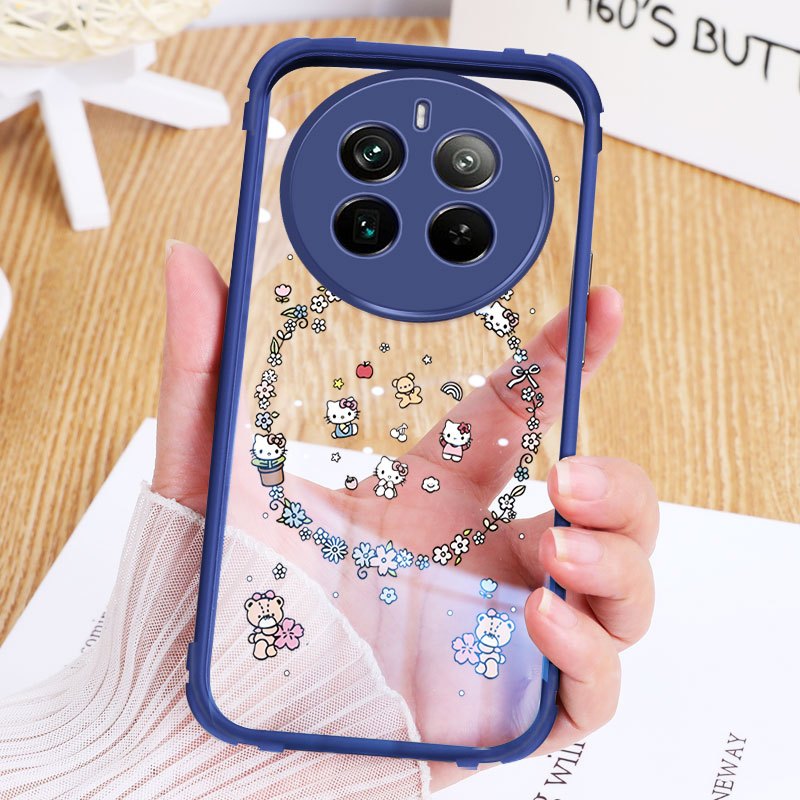 Vỏ YBD Cho Realme 12 Pro Plus Realme 12X 13 5G Vỏ Điện Thoại TPU Cứng Acrylic Trong Suốt Có Chuột Mickey