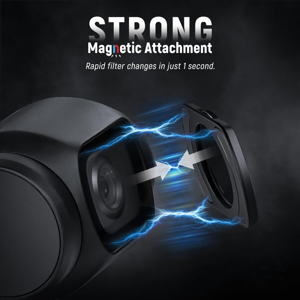 Bộ lọc HD CPL + ND16/ND64/ND256 cho DJI OSMO Pocket 3 – Bộ lọc từ tính ND và CPL, Kính quang học HD, Khung nhôm CNC