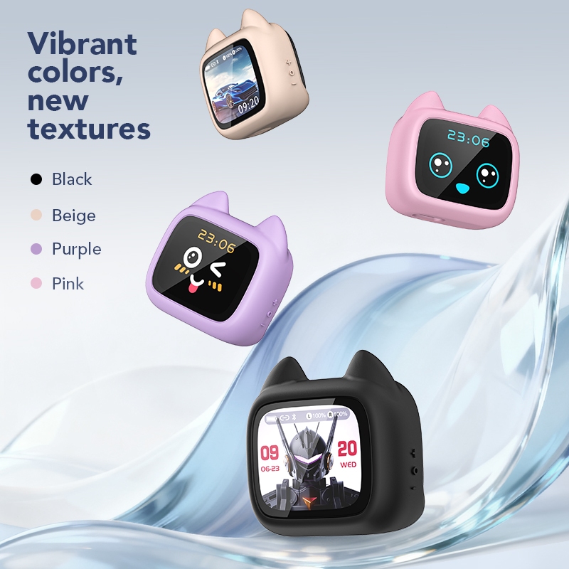 Miniso MS102  Tai nghe dịch AI Không dây Bluetooth 6.0 Dịch 136 ngôn ngữ theo thời gian thực Thiết kế màn hình cảm ứng Thời lượng pin 12 giờ Chống nước IPX5 Thiết kế tai mèo | BigBuy360 - bigbuy360.vn