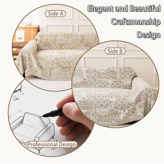 Chăn Sofa Nhung Thích Hợp Cho Trẻ Em Thú Cưng Bốn Mùa Đa Năng Phong Cách Bohemian Có Thể Giặt Ghế Sofa Mềm Chống Trơn Trượt