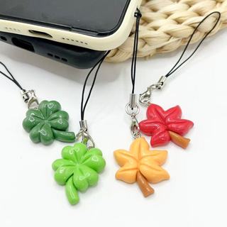 1 Cỏ Ba Lá Phong Dây Treo Trang Trí / Dây Điện Thoại Di Động / Thích Hợp Cho Vỏ Điện Thoại Trang Trí Dây Điện Thoại Di Động