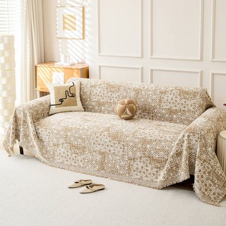 Chăn Sofa Nhung Thích Hợp Cho Trẻ Em Thú Cưng Bốn Mùa Đa Năng Phong Cách Bohemian Có Thể Giặt Ghế Sofa Mềm Chống Trơn Trượt
