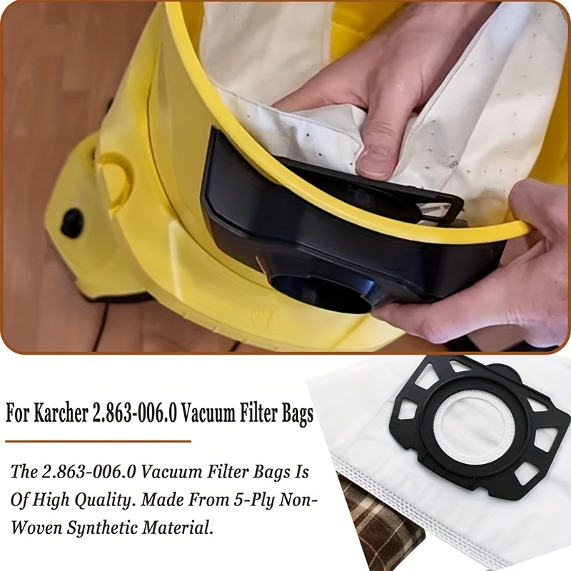 Thích hợp cho máy hút bụi Karcher Túi đựng bụi MV4 WD4 MV5 MV6 WD6 WD5 CAO CẤP Karcher Vacum Túi hút bụi Vakum Beg