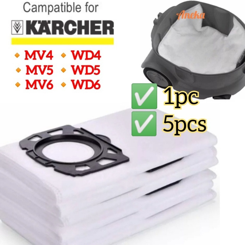 Thích hợp cho máy hút bụi Karcher Túi đựng bụi MV4 WD4 MV5 MV6 WD6 WD5 CAO CẤP Karcher Vacum Túi hút bụi Vakum Beg