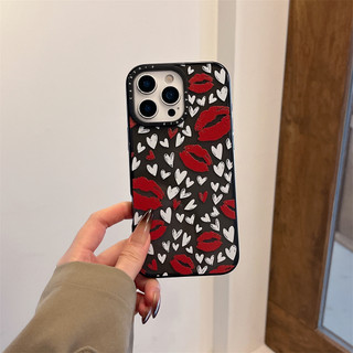 Dành Cho iPhone 17 16 15 14 13 Pro Max Trái Tim Tình Yêu Miếng Dán Dành Cho iPhone 17 Mềm TPU Trong Suốt Chống Sốc Ốp Lưng iPhone 16 15 Plus