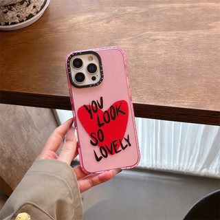 Dành Cho iPhone 17 16 15 14 13 Pro Max Trái Tim Tình Yêu Miếng Dán Dành Cho iPhone 17 Mềm TPU Trong Suốt Chống Sốc Ốp Lưng iPhone 16 15 Plus