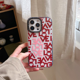 Dành Cho iPhone 17 16 15 14 13 Pro Max Trái Tim Tình Yêu Miếng Dán Dành Cho iPhone 17 Mềm TPU Trong Suốt Chống Sốc Ốp Lưng iPhone 16 15 Plus
