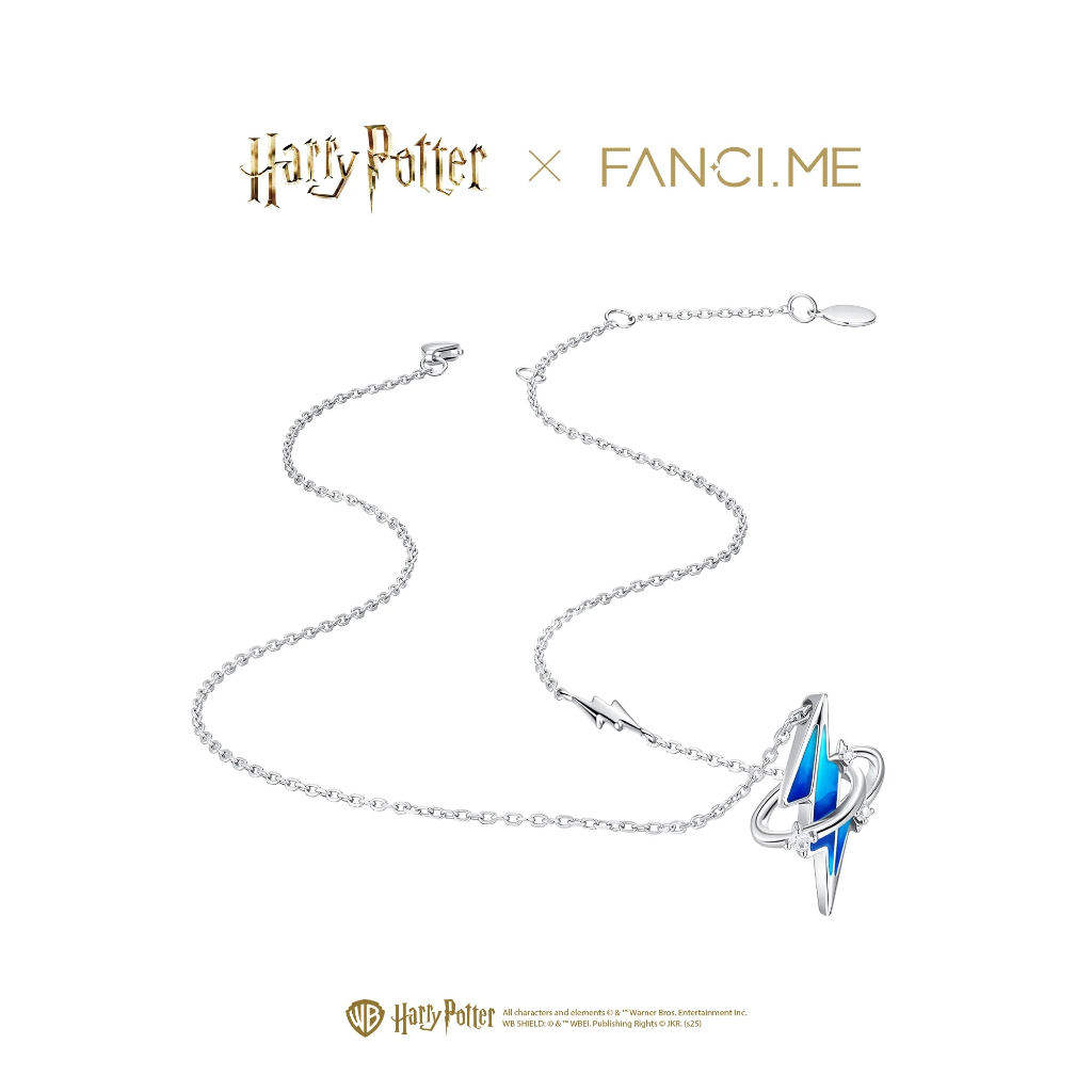 FANCIME × Harry Potter Patronus Mark Vòng cổ bạc Thiết kế phát sáng trong bóng tối (Luôn luôn)