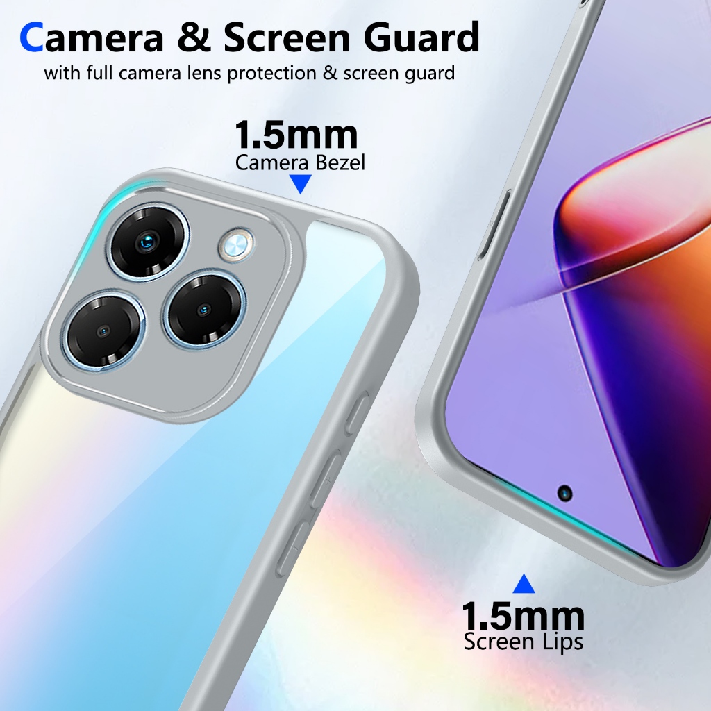 Ốp Chống Sốc Cho Infinix Smart 8 9 10 20 HD Pro Plus 4G 5G Vỏ Trong Suốt