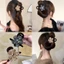 Kẹp tóc cá mập acrylic giả kim cương độc đáo - Phụ kiện thời trang cho nữ