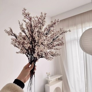 Nhân Tạo Hoa Anh Đào Sakura Gypsophila Giả Hoa Nhánh Bé Hơi Thở Thẩm Mỹ Trang Trí Nhà Tiệc Cưới DIY Lụa Hoa Sắp Xếp Phòng Chống Đỡ 50cm