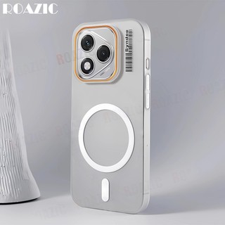 Ốp điện thoại trong suốt mỏng mờ sang trọng Tương thích cho Honor 400 Lite 200 Lite 200 Pro 200 5G Từ tính chống vân tay Chống rơi Ốp lưng PC cứng chống sốc RS01