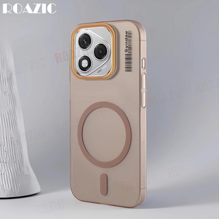 Ốp điện thoại trong suốt mỏng mờ sang trọng Tương thích cho Honor 400 Lite 200 Lite 200 Pro 200 5G Từ tính chống vân tay Chống rơi Ốp lưng PC cứng chống sốc RS01