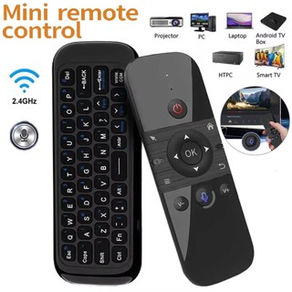 Chuột thoại không dây Bluetooth 2 trong 1 2.4G Bàn phím Mini Bluetooth có thể sạc lại Điều khiển từ xa IR Học tập cho TV thông minh Android TV Box