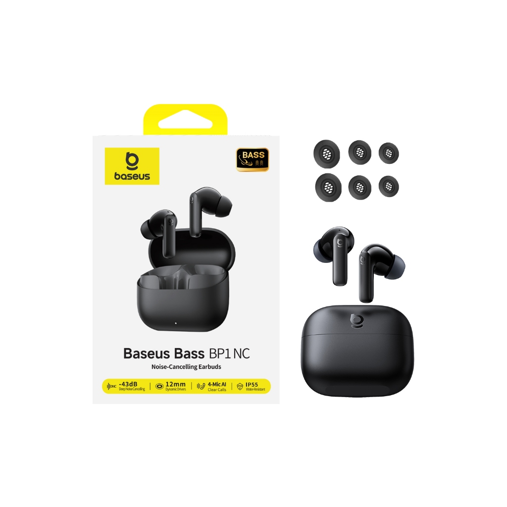 [Hàng mới về] Tai nghe chống ồn Baseus Bass BP1 NC Super Bass Bluetooth 6.0 41H Tuổi thọ pin dài | BigBuy360 - bigbuy360.vn