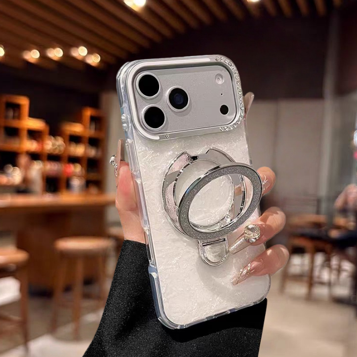 Ốp lưng cứng kim cương giả lấp lánh tương thích với iPhone 13 pro max 14 pro max 15 pro max 16 pro max 17 pro max 17 air case