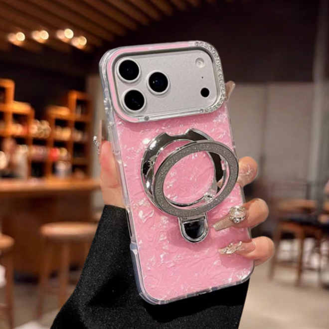Ốp lưng cứng kim cương giả lấp lánh tương thích với iPhone 13 pro max 14 pro max 15 pro max 16 pro max 17 pro max 17 air case