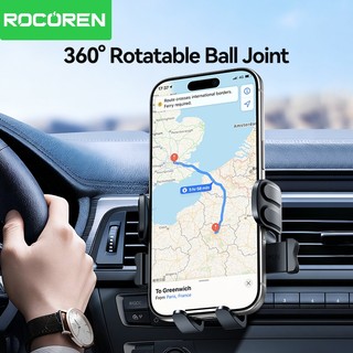 Giá đỡ điện thoại ô tô Rocoren 360° Xoay lỗ thông hơi gắn trên ô tô Giá đỡ điện thoại di động rảnh tay cho iPhone Samsung Vivo