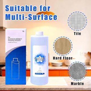 Dành cho giải pháp làm sạch sàn đa bề mặt ECOVACS 1L | An toàn cho cây lau nhà & chân không | Tương thích với dòng X11 / N20 / N30 / X1 / X2 / X5 / X8 / X9 / T10 / T20 / T30 / T50 / T80 / T30C