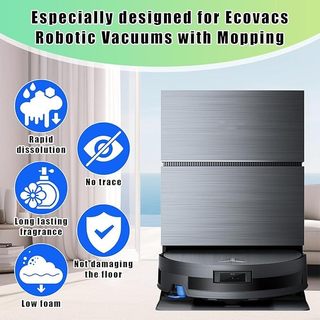 Dành cho giải pháp làm sạch sàn đa bề mặt ECOVACS 1L | An toàn cho cây lau nhà & chân không | Tương thích với dòng X11 / N20 / N30 / X1 / X2 / X5 / X8 / X9 / T10 / T20 / T30 / T50 / T80 / T30C