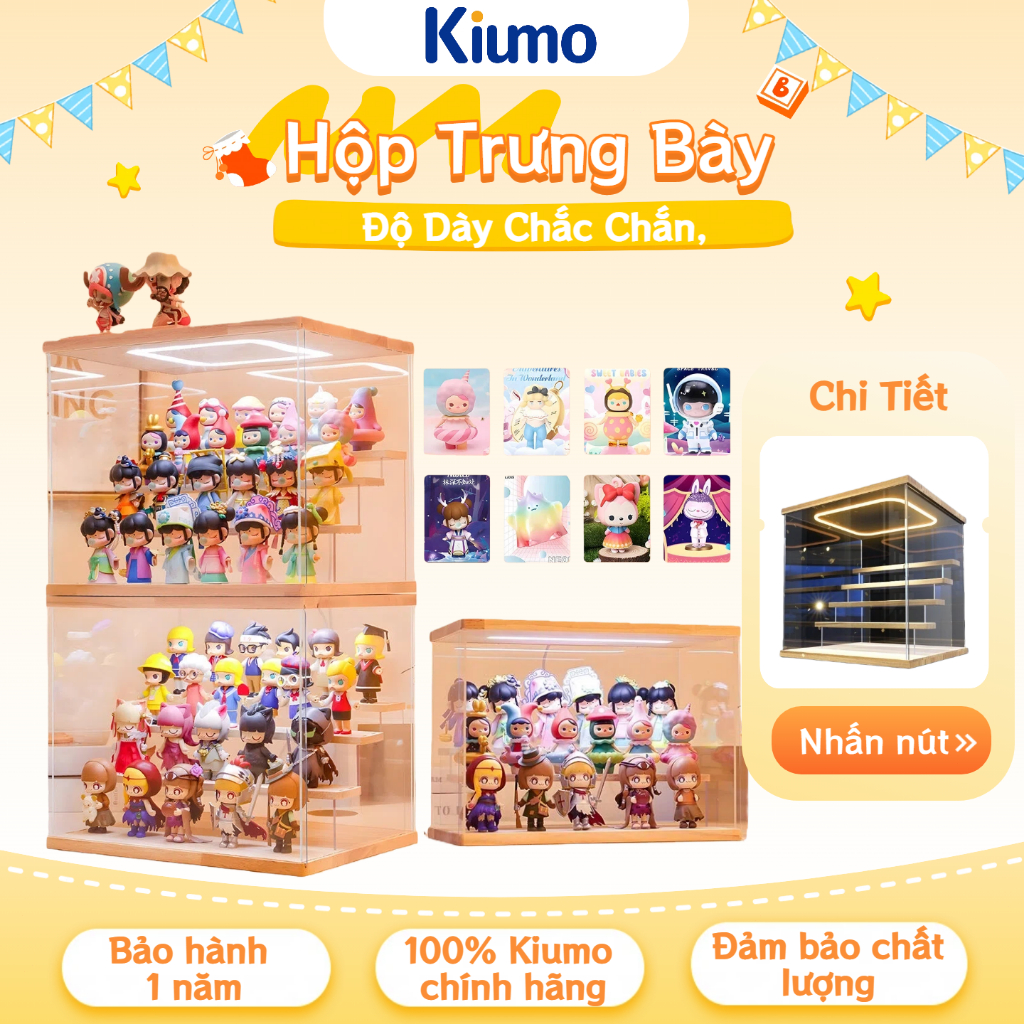 🏆🏆【Độ dày】Acrylic hộp mica hộp nhựa trong suốt hộp đựng giày túi xách mỹ phẩm hộp trưng bày mô hình búp bê