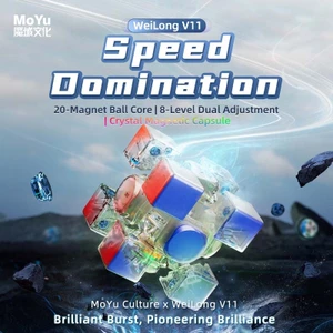 MoYu Weilong WRM V11 20M Maglev Ball Core UV 3x3 Cube Chuyên Nghiệp Weilong V11 Maglev Speed Cube Đồ Chơi Xếp Hình