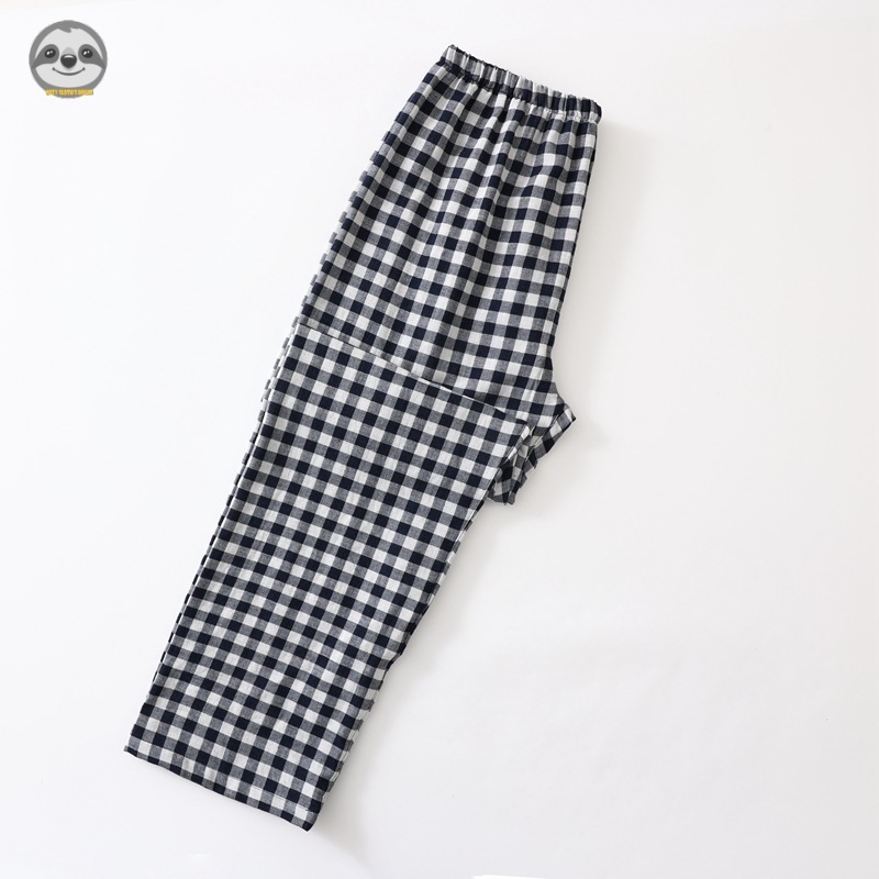Quần Pyjama Cotton Nguyên Chất Phong Cách Nhật Bản Muji, Chống Muỗi, Thích Hợp Xuân-Hè